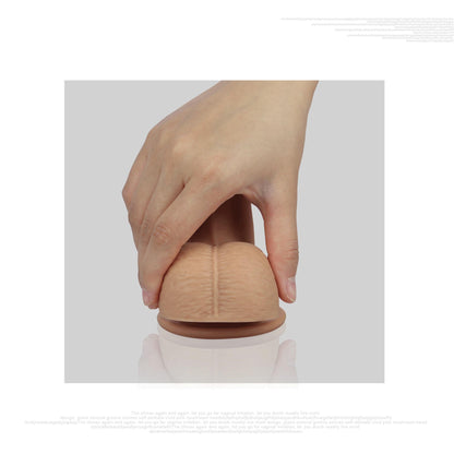 8'' Dual layered Platinum Silicone Cock