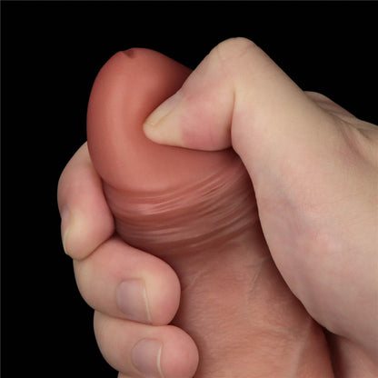 8.5'' Sliding Skin Pro Dual Layer Silicone Dong