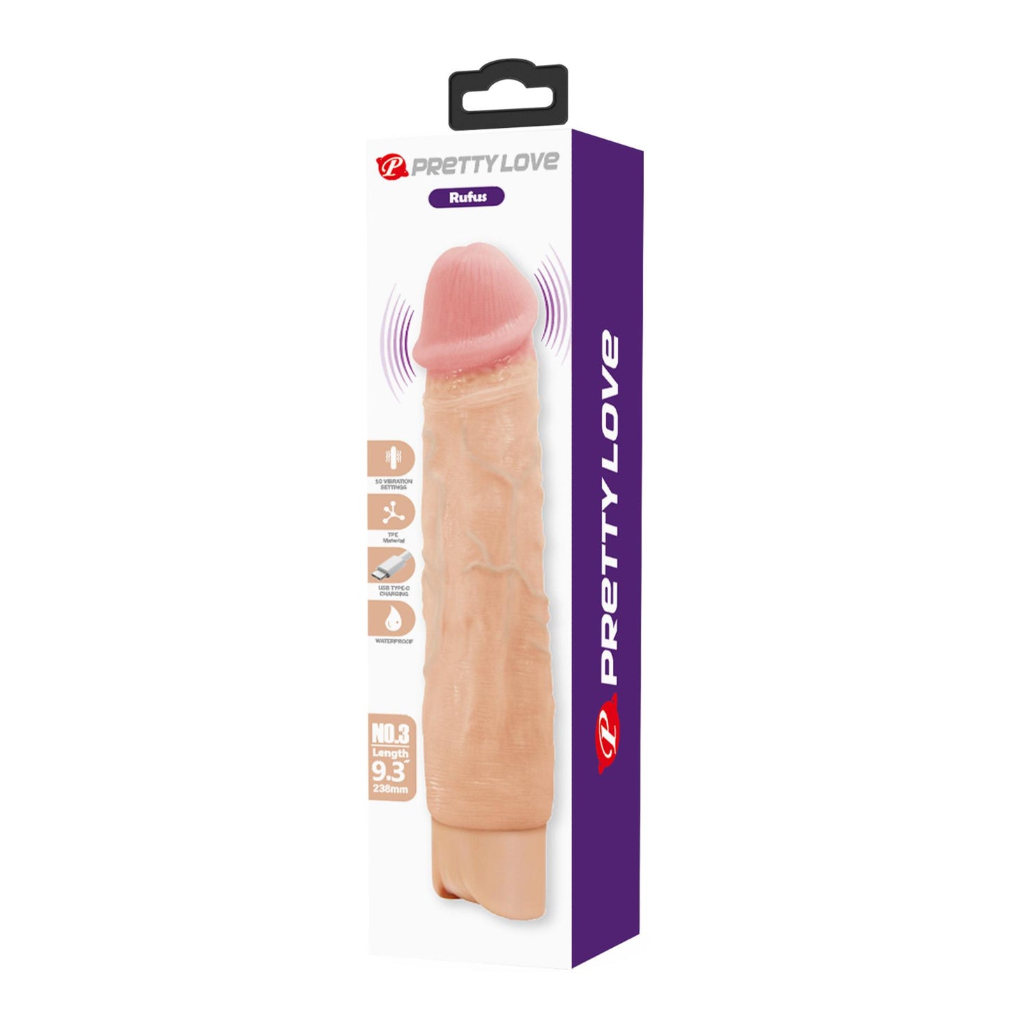 Wibrator realistyczny Pretty Love Rufus USB