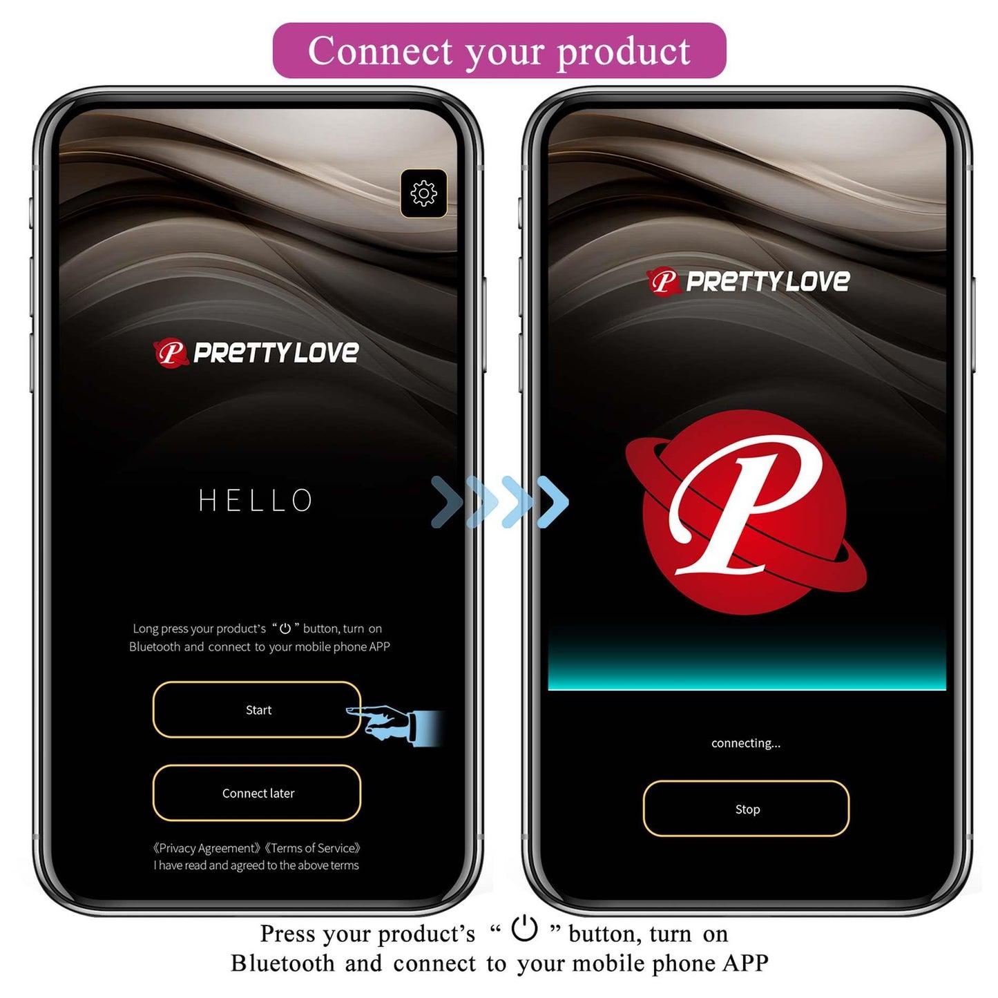 Wibrator podwójny z aplikacją Pretty Love Franz