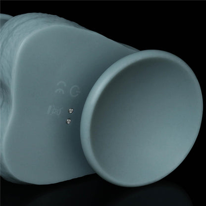 11'' Rechargeable Thrusting and Vibrating Silicone Dildo with Remote