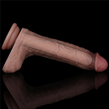 8.5'' Dual Layered Silicone Cock