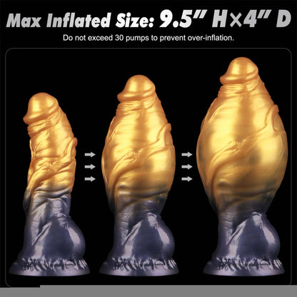 7.5'' Dual Density Silicone Inflatable Dildo