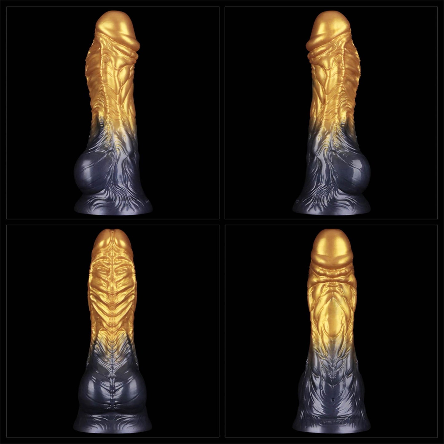 8'' Dual Density Silicone Inflatable Dildo