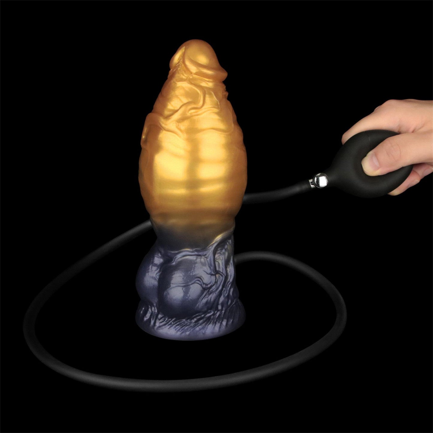 7.5'' Dual Density Silicone Inflatable Dildo