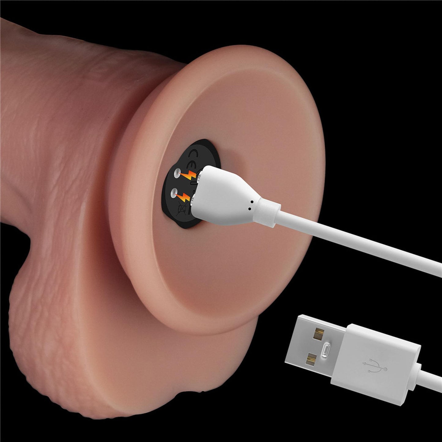 10" Vibrating Sliding Skin Pro II Dual Layer Silicone Dong