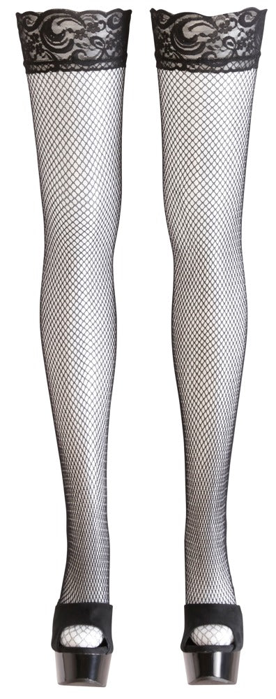 Pończochy siatkowe Cottelli LEGWEAR czarne M