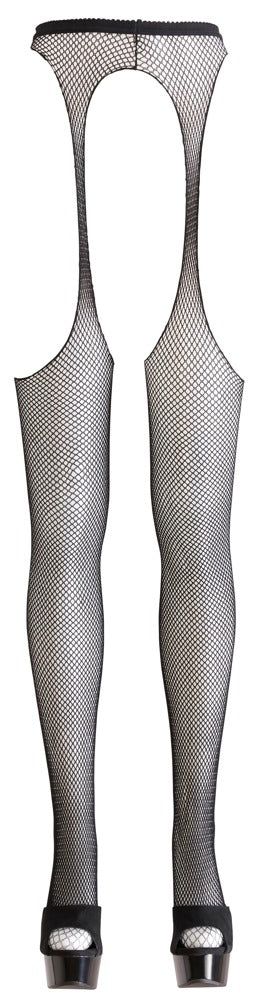 Rajstopy siatkowe Cottelli LEGWEAR czarne S/M