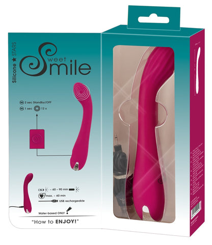 Wibrator punktu G Sweet Smile silikonowy USB 20 cm