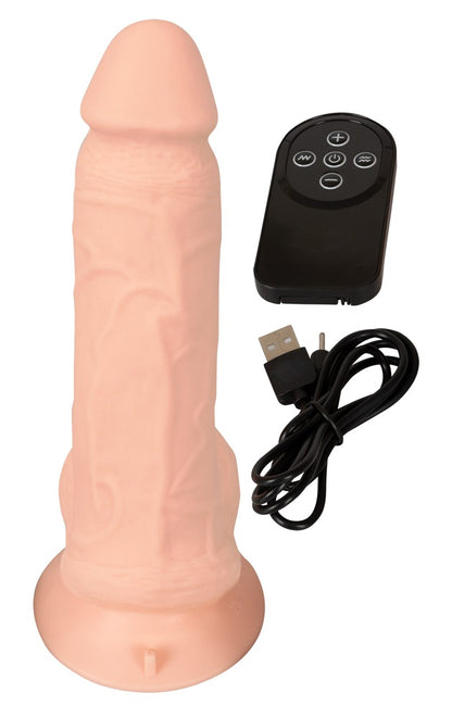 Wibrator wyginany Nature Skin z pilotem RC USB 20 cm