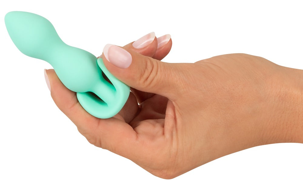 Korek analny mini silikonowy Cuties zielony 8 cm