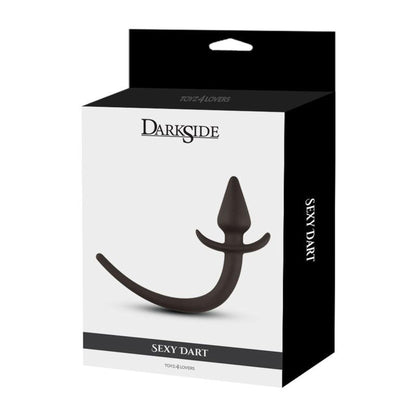 Silikonowy korek analny Toyz4lovers z sznurkiem czarny 8 cm