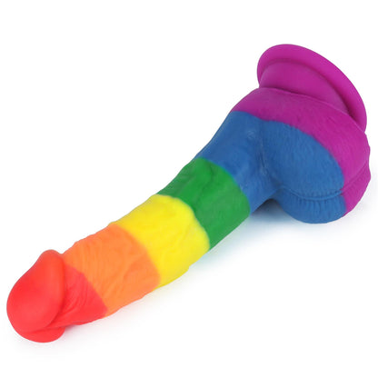 Dildo realistyczne Prider Lovetoy platynowy silikon 20,5 cm