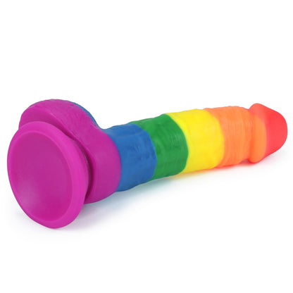 Dildo realistyczne Prider Lovetoy platynowy silikon 20,5 cm