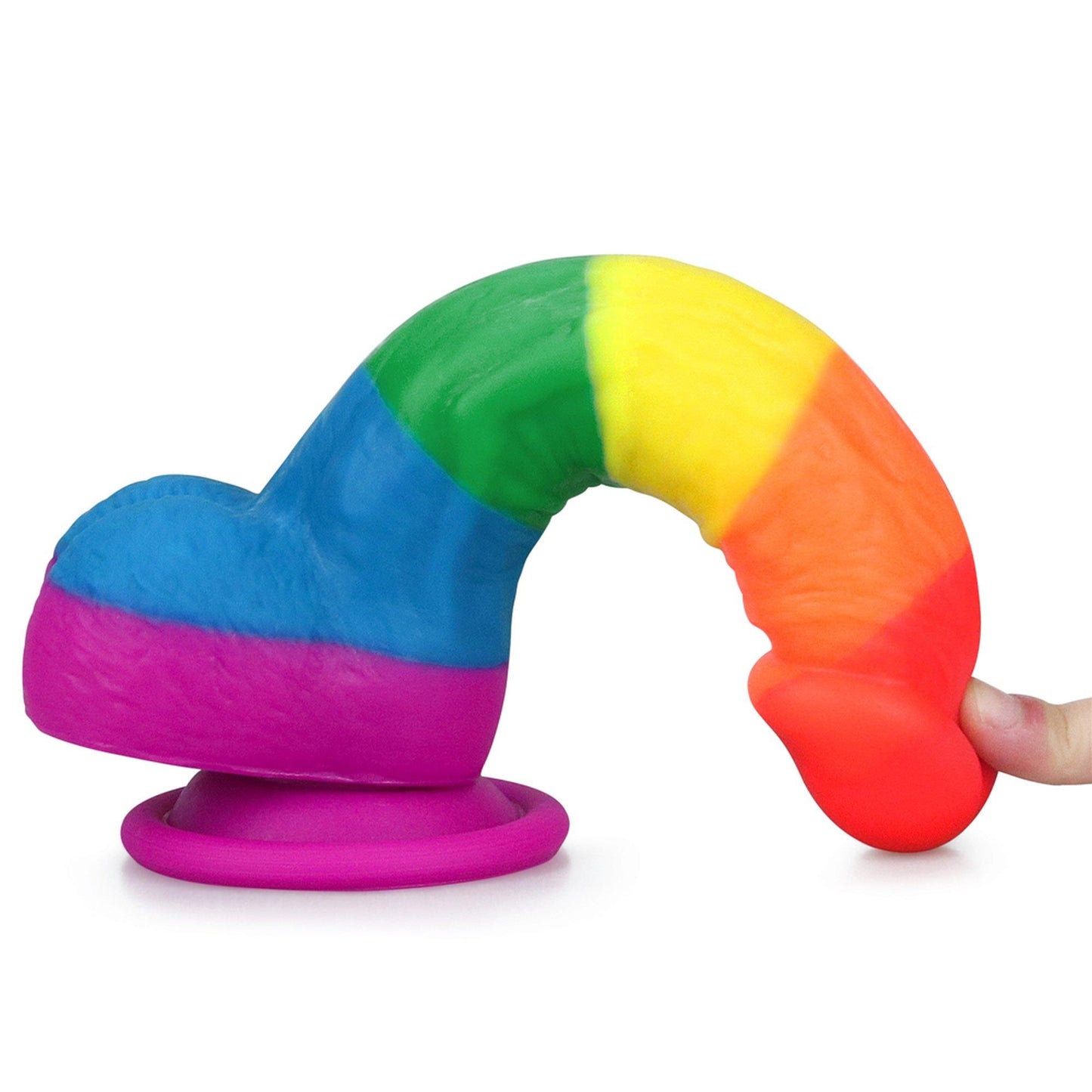 Dildo realistyczne Prider Lovetoy platynowy silikon 20,5 cm