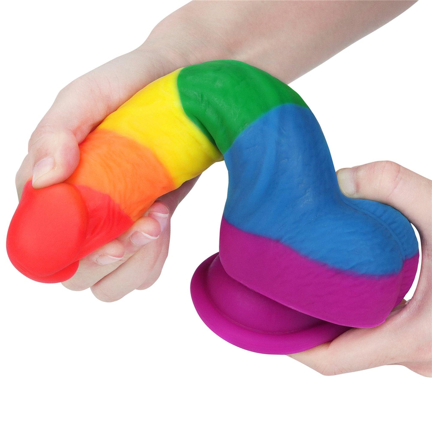 Dildo realistyczne Prider Lovetoy platynowy silikon 20,5 cm