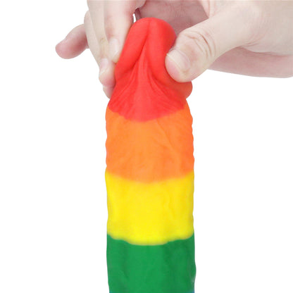 Dildo realistyczne Prider Lovetoy platynowy silikon 20,5 cm
