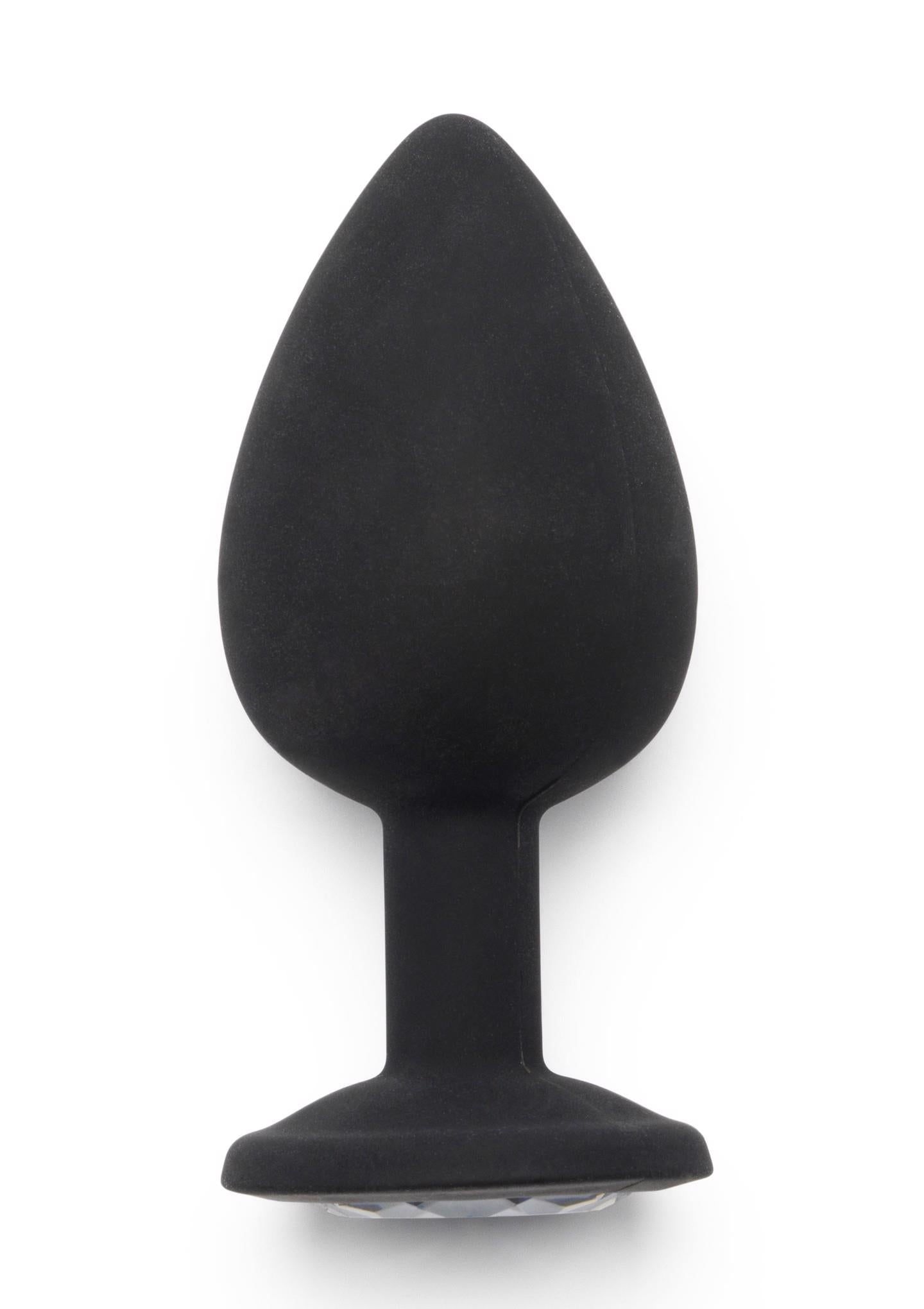 Korek analny Diamond Booty Jewel ToyJoy czarny 9 cm