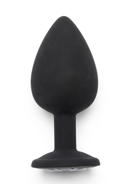 Korek analny Diamond Booty Jewel ToyJoy czarny 9 cm