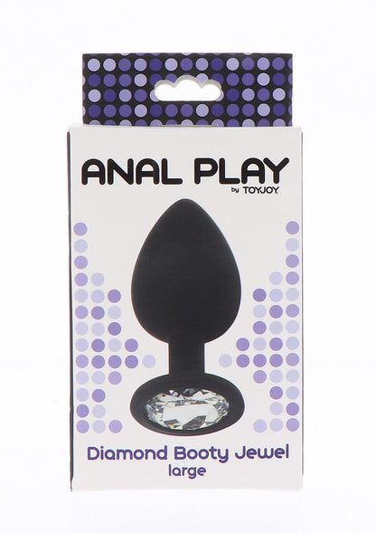 Korek analny Diamond Booty Jewel ToyJoy czarny 9 cm