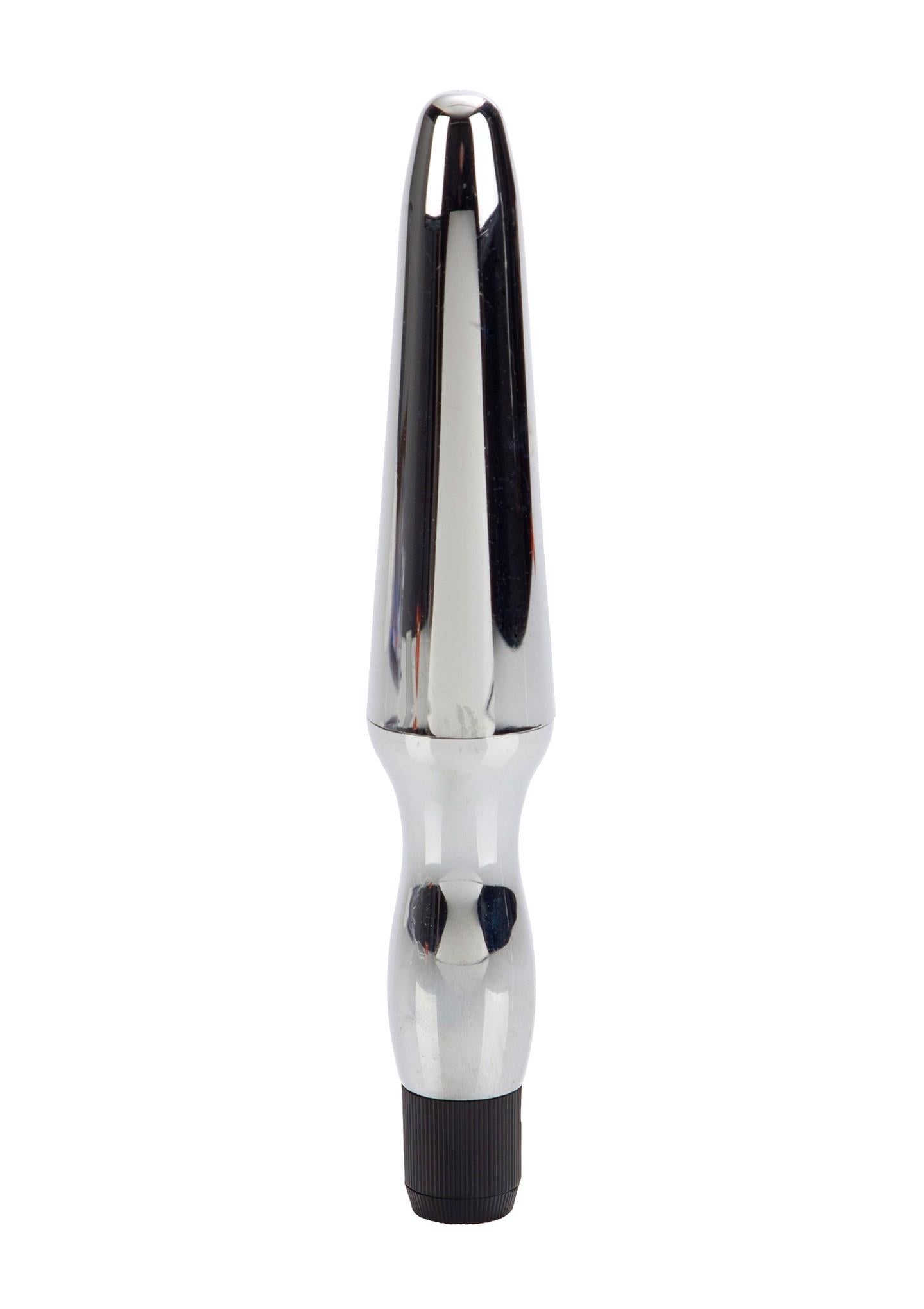 Wibrator analny wodoodporny Calexotics srebrny 16.5 cm