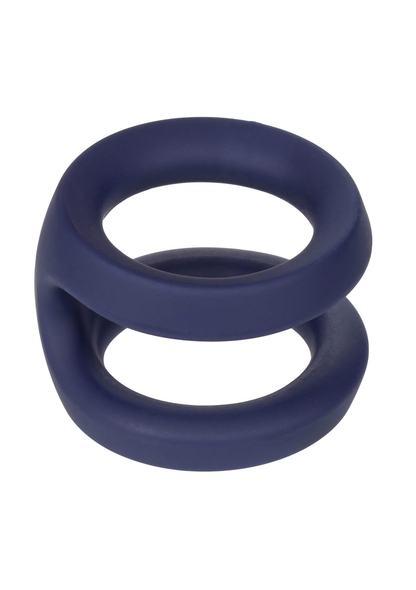 Pierścień erekcyjny Viceroy Dual Ring silikonowy niebieski