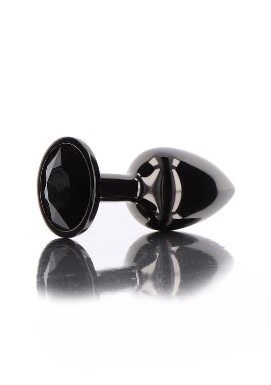Korek analny Taboom z diamentem czarny 8.2 cm