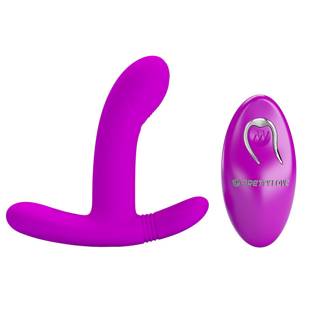 PRETTY LOVE - Geri Purple, 12 vibration functions 3 licking settings Wireless remote control