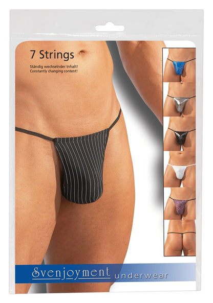 Zestaw 7 stringów męskich Svenjoyment S L