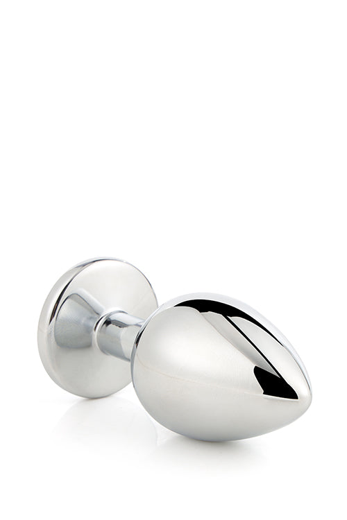 Aluminiowy korek analny Gleaming Love srebrny medium