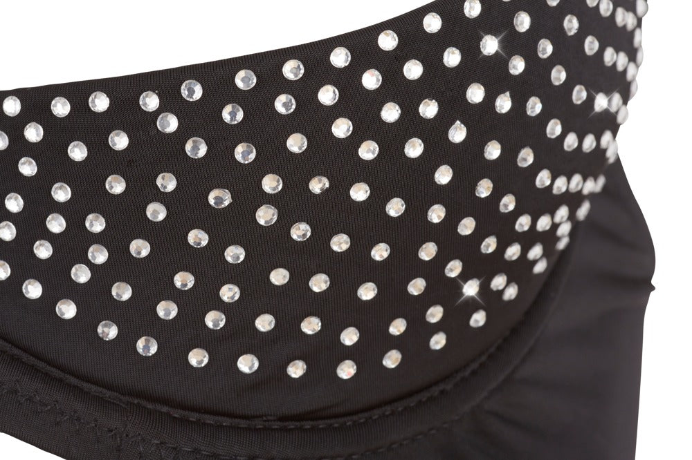 Błyszczący komplet Rhinestone Abierta Fina z dżetami 85C