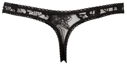 Stringi z otwartym kroczem Cottelli LINGERIE czarny S