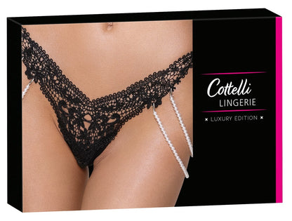 Stringi z perłami Cottelli LINGERIE M/L