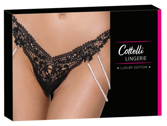 Stringi z perłami Cottelli LINGERIE M/L
