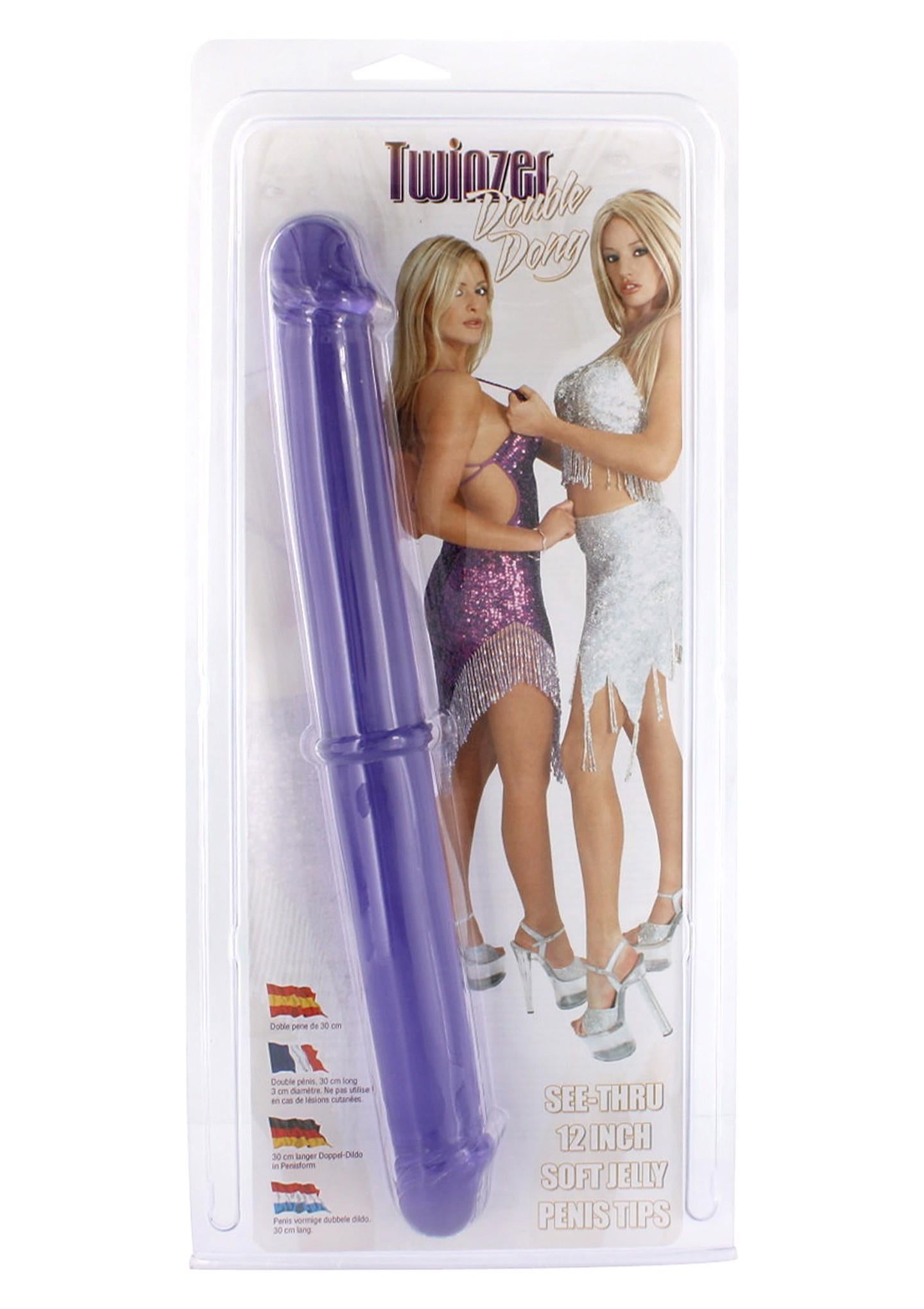 Penis dwustronny długie dildo sex lesbijski 32cm