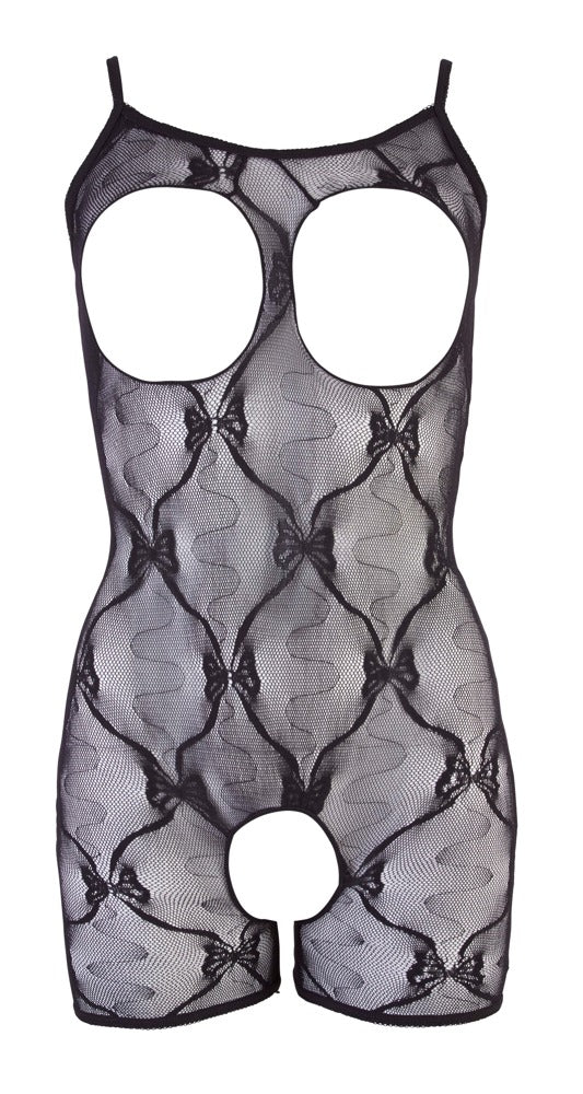 Bodystocking koronkowy NO:XQSE czarny S/M