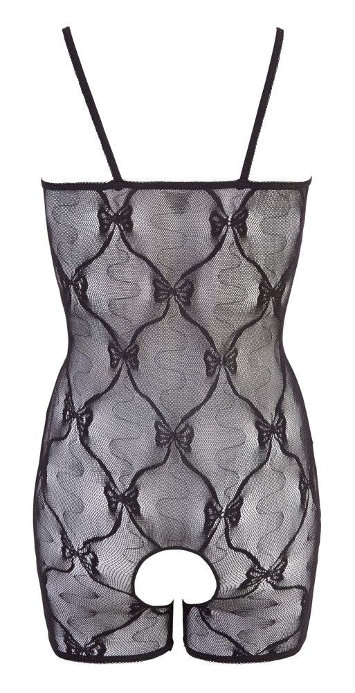 Bodystocking koronkowy NO:XQSE czarny S/M