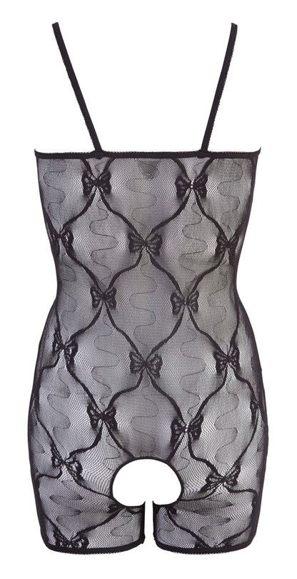 Bodystocking koronkowy NO:XQSE czarny S/M