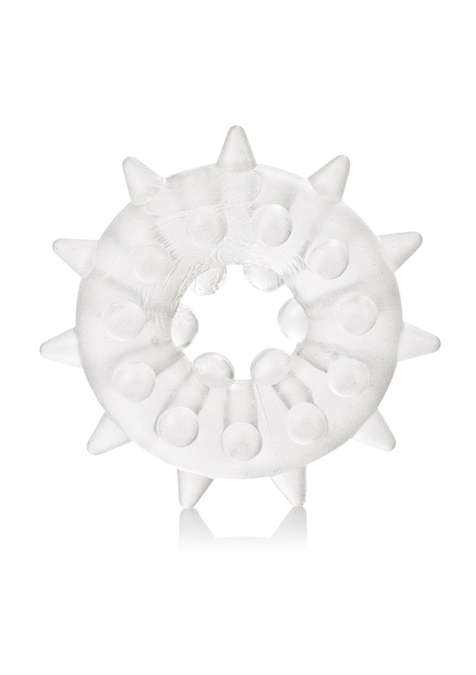 Pierścień erekcyjny Sexagon Enhancer 2 Calexotics przezroczysty 4 cm