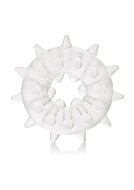 Pierścień erekcyjny Sexagon Enhancer 2 Calexotics przezroczysty 4 cm