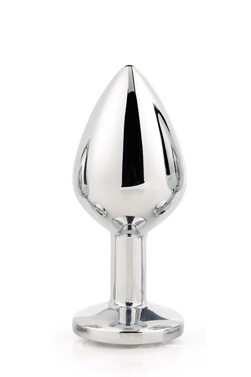 Aluminiowy korek analny Gleaming Love srebrny medium