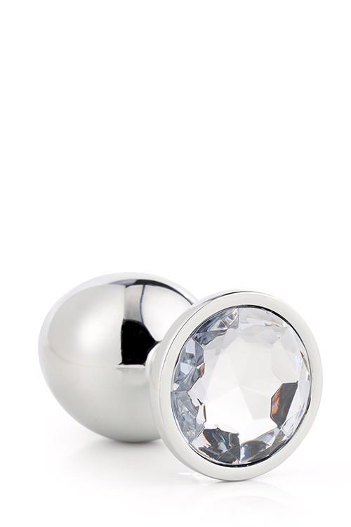 Aluminiowy korek analny Gleaming Love srebrny medium
