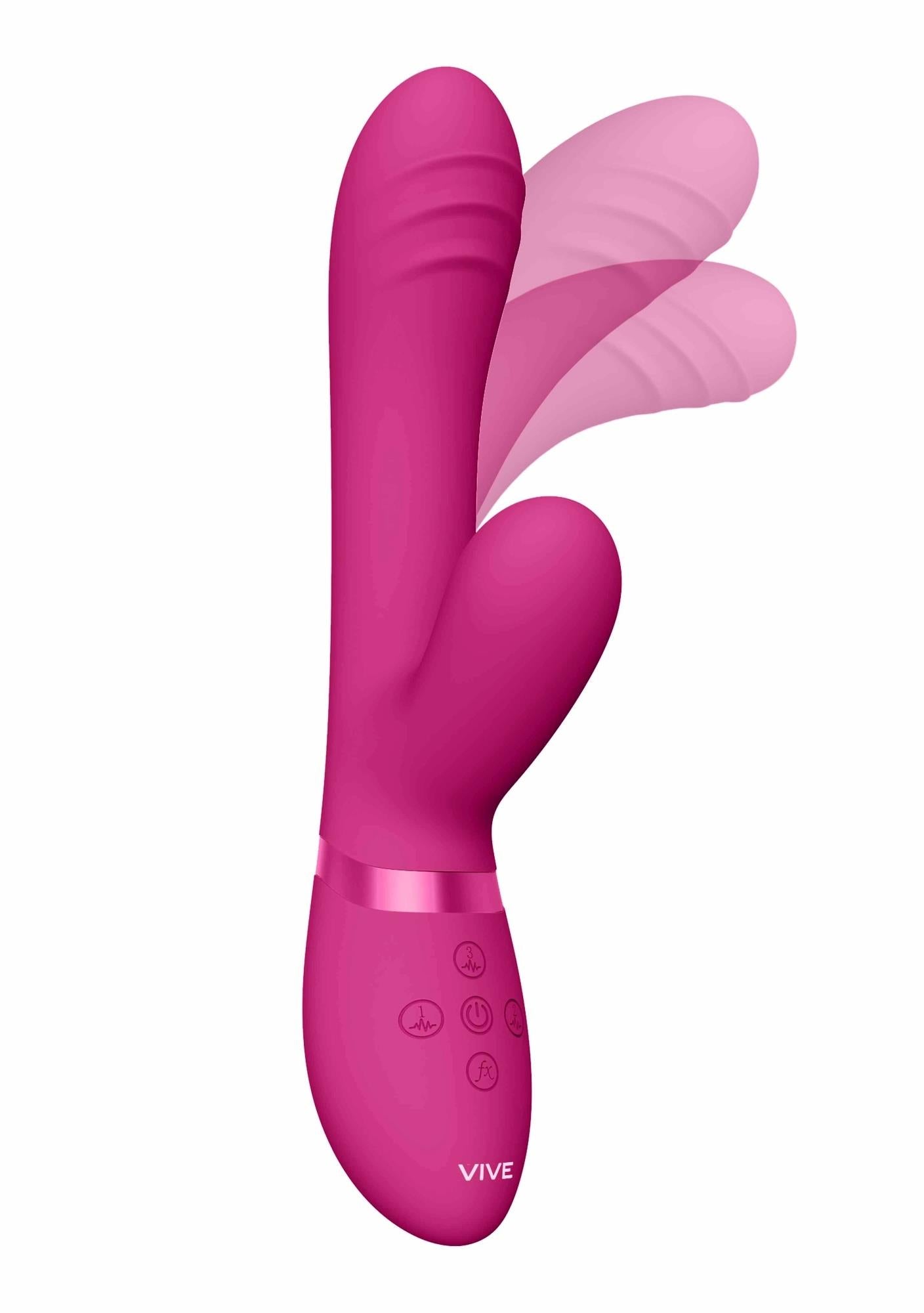 Wibrator króliczek Vive Tani różowy silikonowy USB