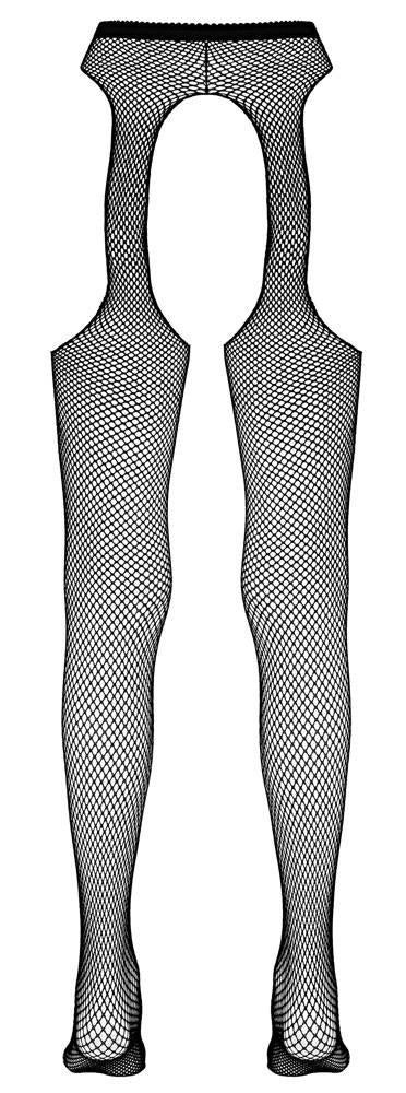 Rajstopy siatkowe Cottelli LEGWEAR czarne S/M