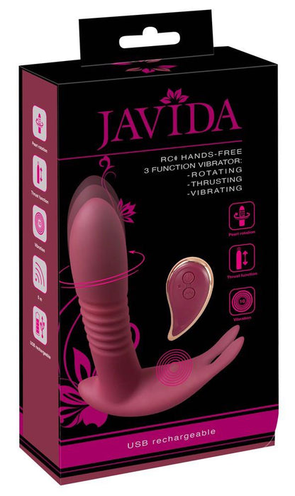 Wibrator Javida RC hands free silikonowy z pilotem USB