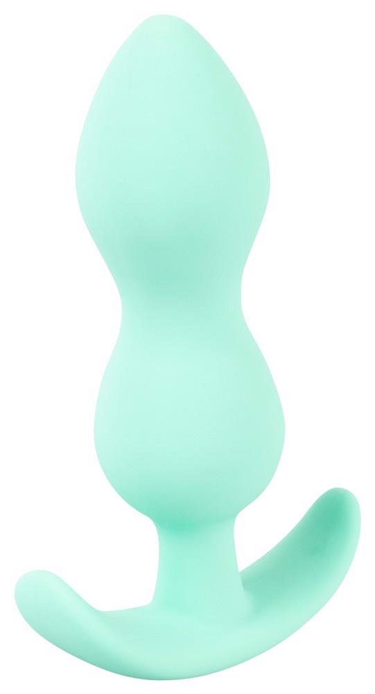 Korek analny mini silikonowy Cuties zielony 8 cm