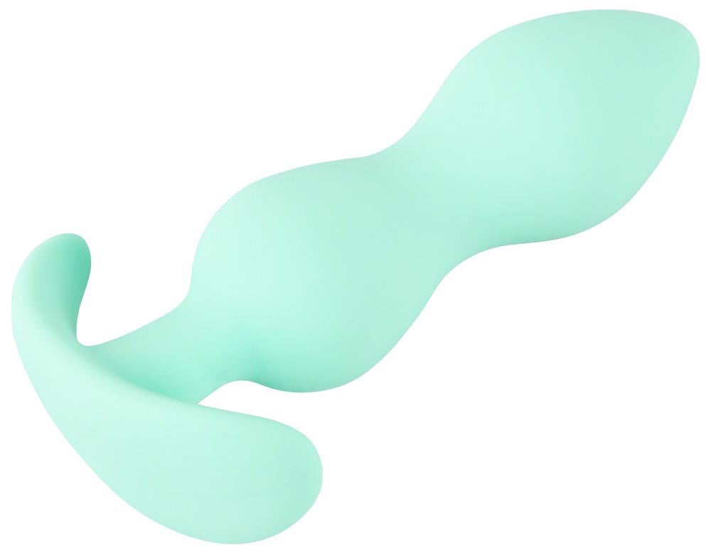 Korek analny mini silikonowy Cuties zielony 8 cm