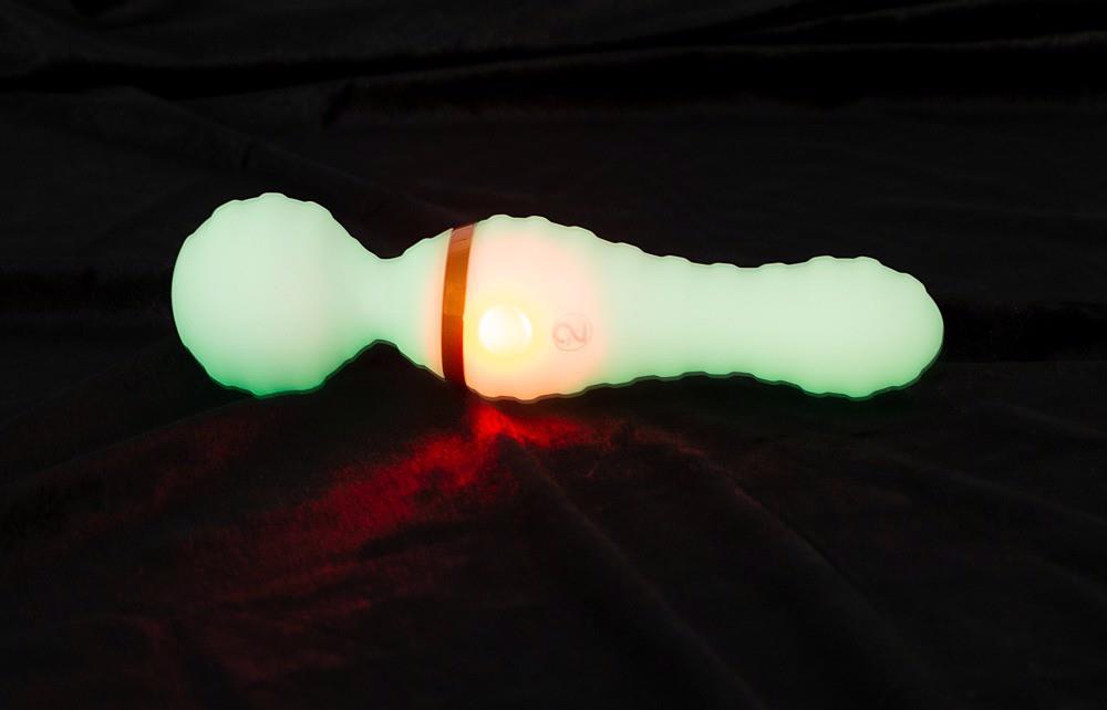 Wibrator wand You2Toys świecący w ciemności USB 19,5 cm