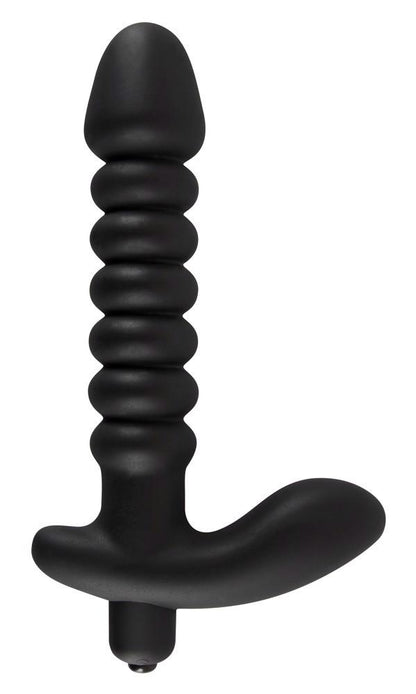 Wibrator analny silikonowy Black Velvets czarny 17 cm