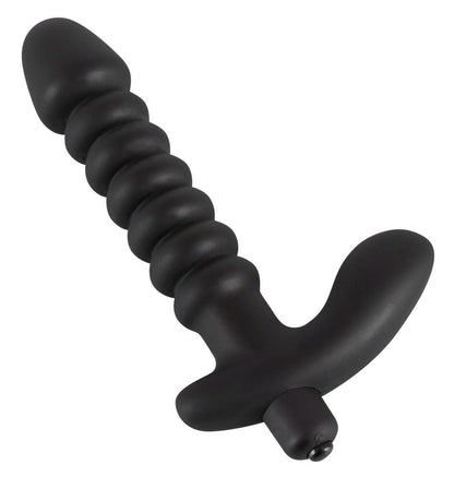 Wibrator analny silikonowy Black Velvets czarny 17 cm